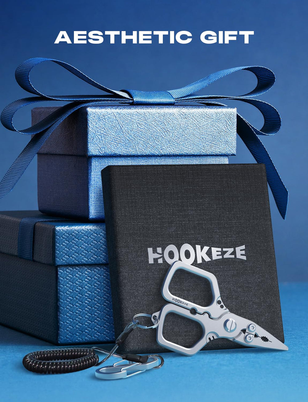 Gift-ready packaging for HOOK-EZE fishing pliers