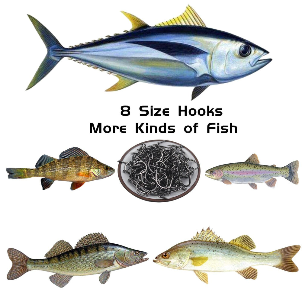 Safety note: sharp fishing hooks; handle with care and keep away from children