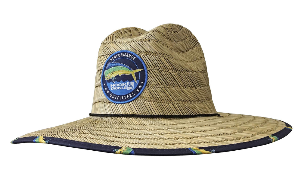 Hook & Tackle Mahi Mahi Lifeguard straw texture highlights breathable comfort.