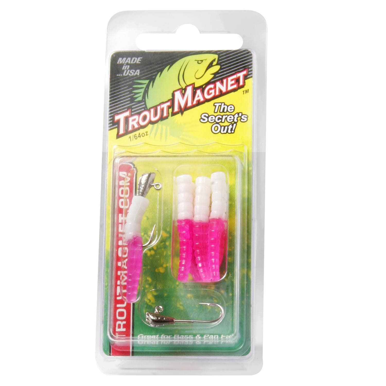 Hooked On Tackle Trout Trap 1/32 mint green bait, ideal for easy setup.