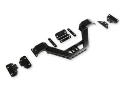 Hooker 12627HKR close-up of LS swap brackets for bolt-in installation