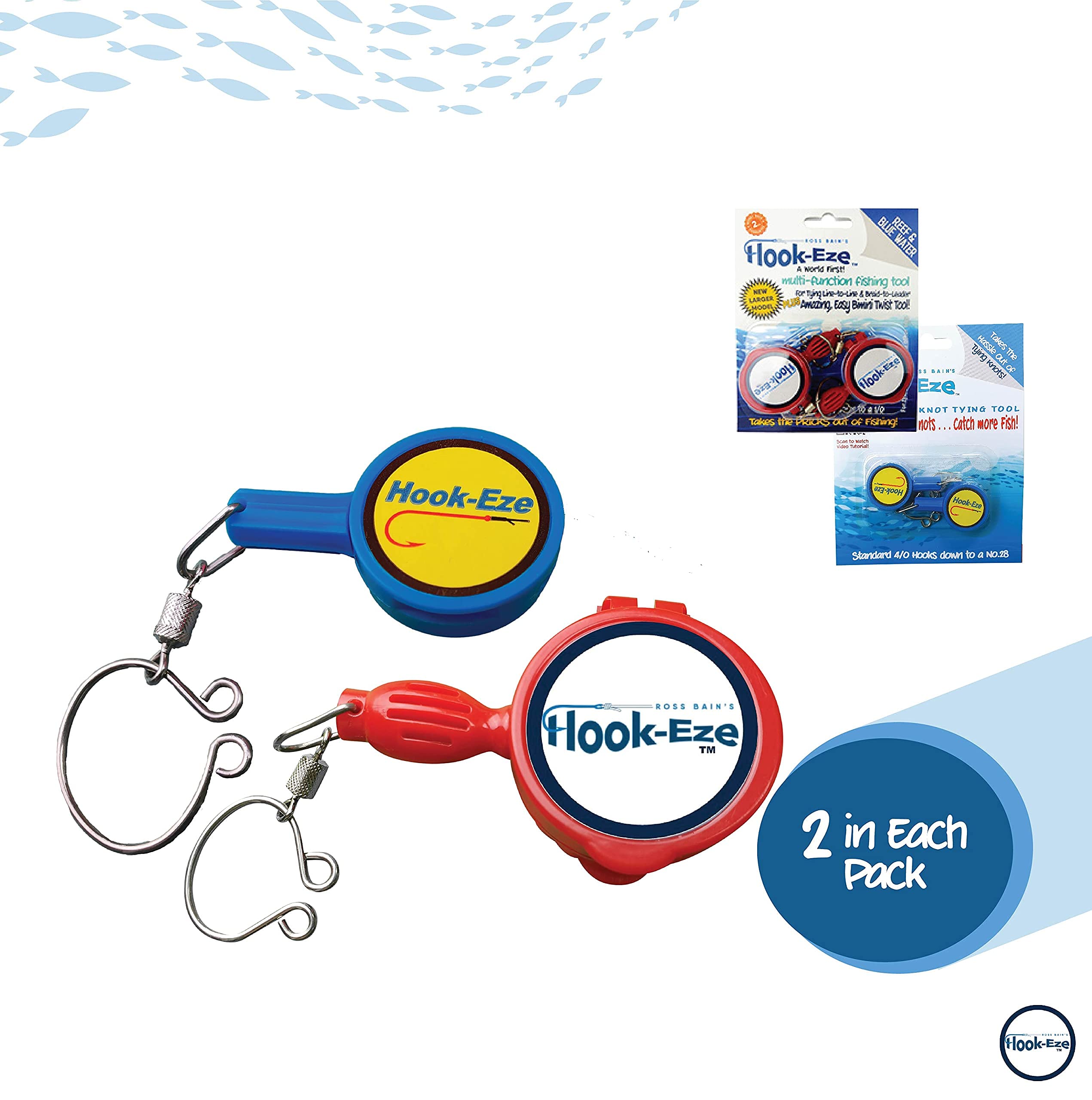 HookEze tool with safety covers protecting hooks during transport