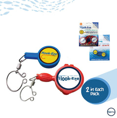 HookEze tool with safety covers protecting hooks during transport
