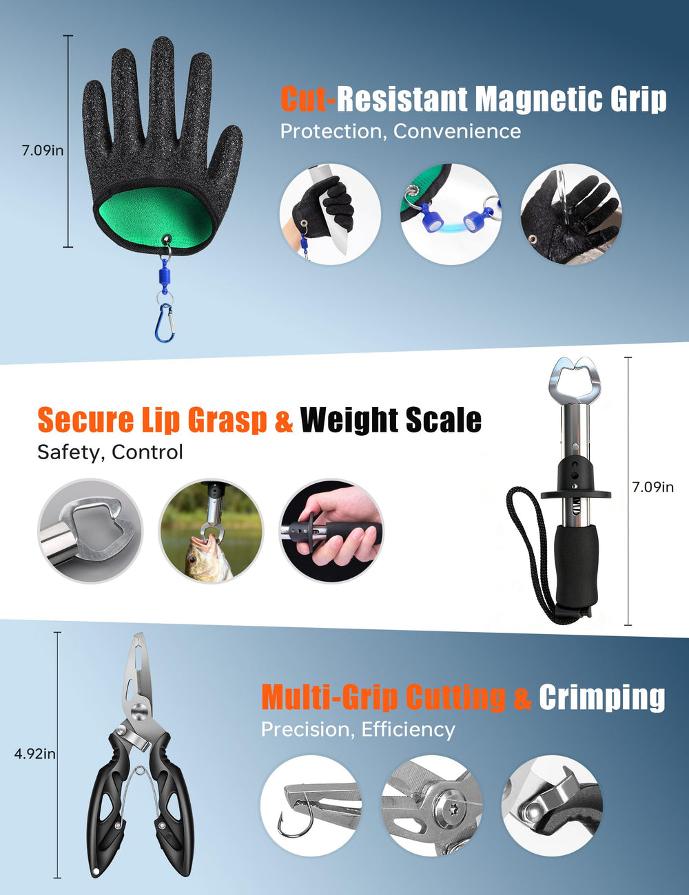 180+ hooks and 85+ sinkers for versatile rigs