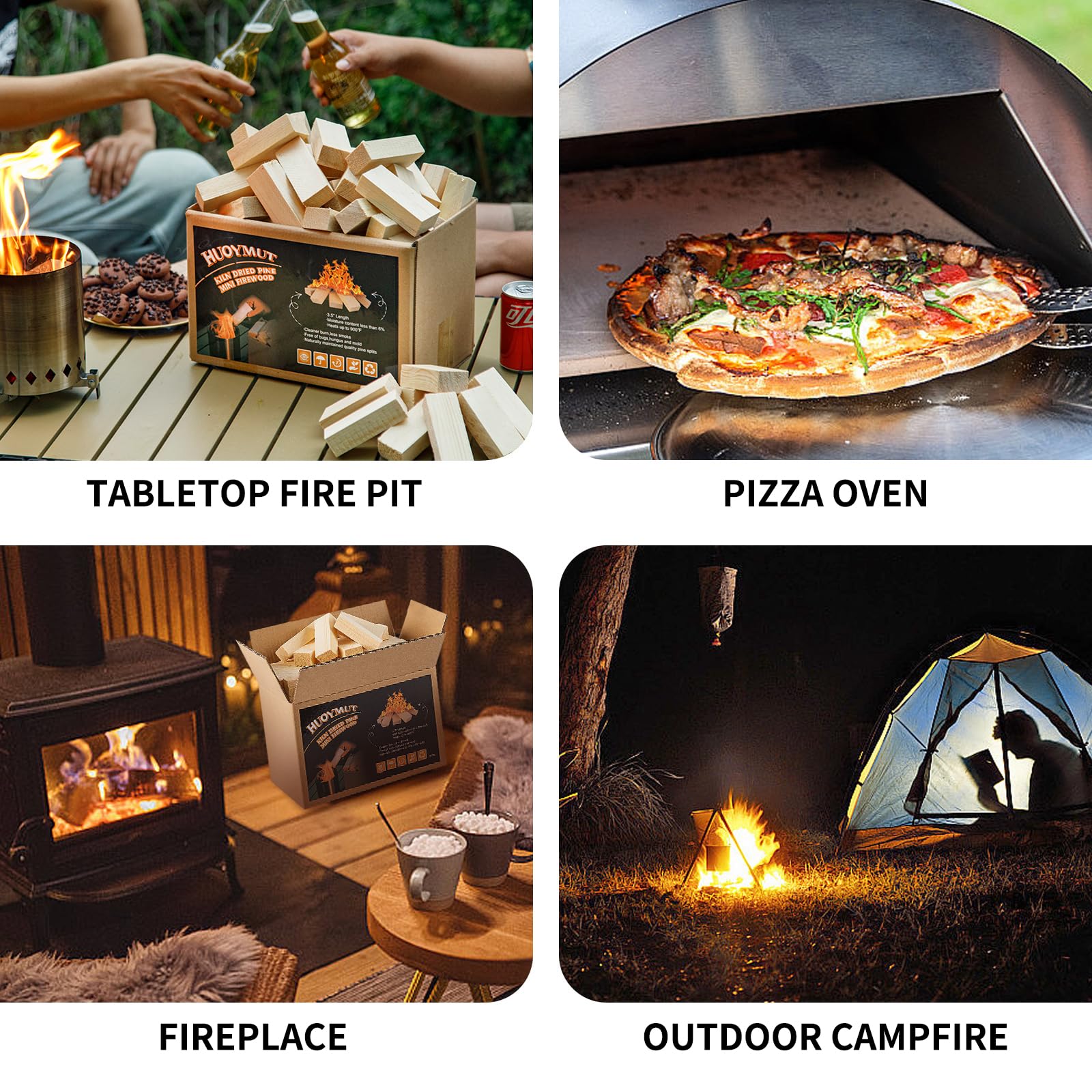 HuoYmut eco-friendly-fire-starters keep lighting odor-free for cooking