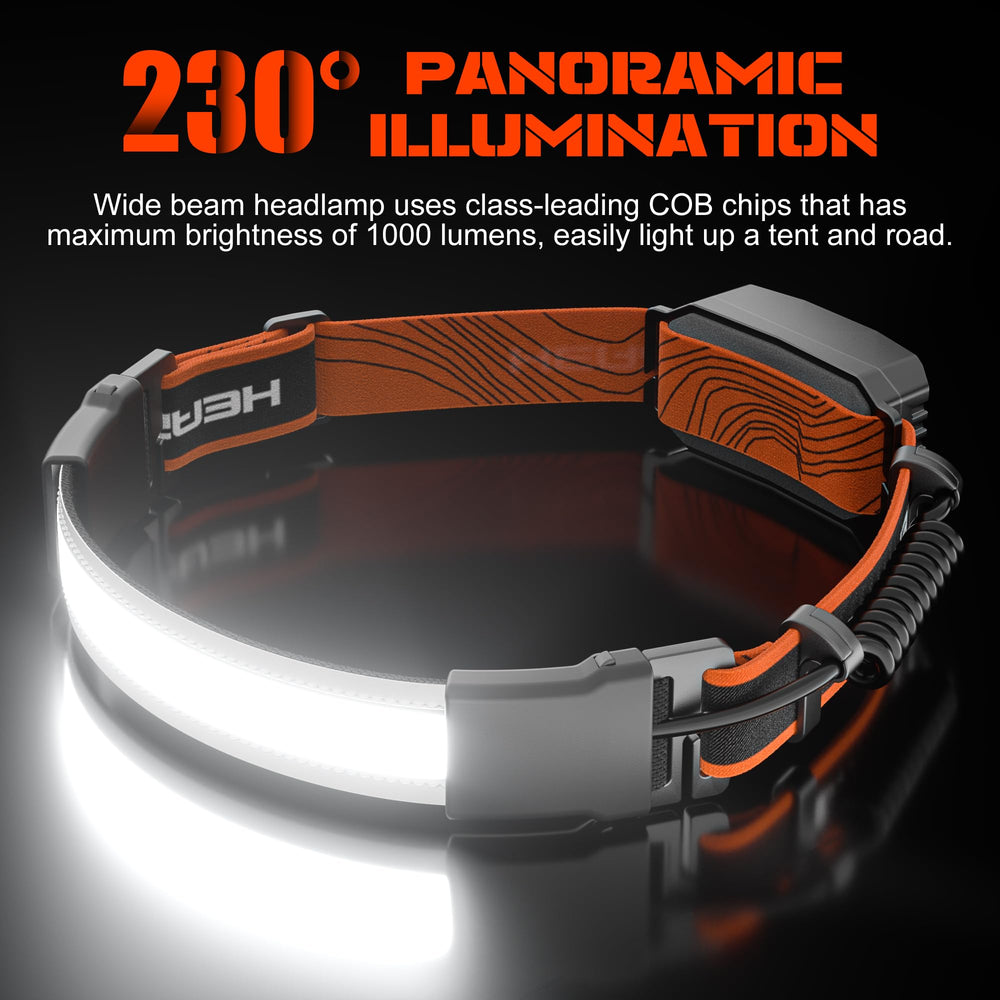 Hopedone headlamp front light modes offer versatility for early morning runs.