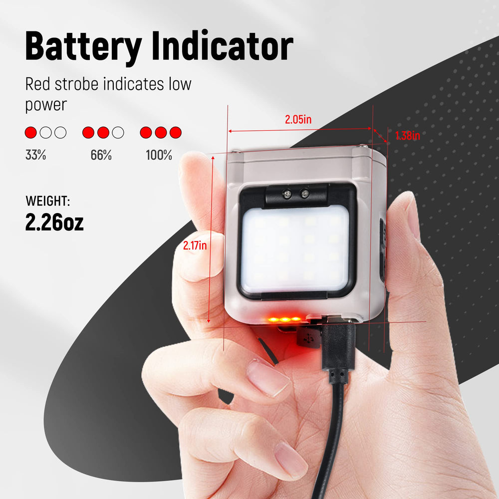 Hopedone waterproof and rugged cap light withstands rain and sweat.