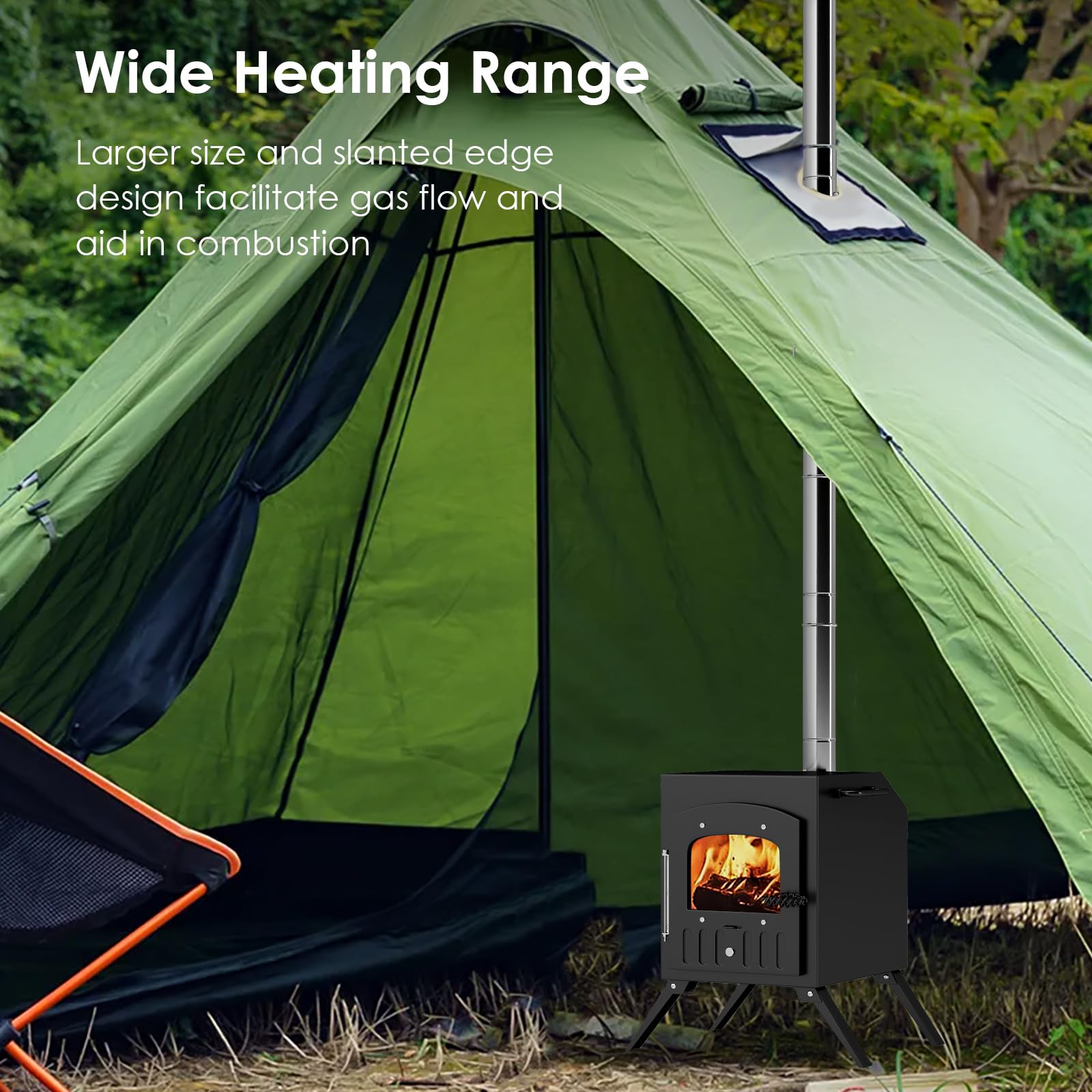 HOPUBUY heat-resistant glass to watch flames safely.