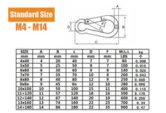 Horande heavy-duty snap hook carabiner designed for easy one-handed operation