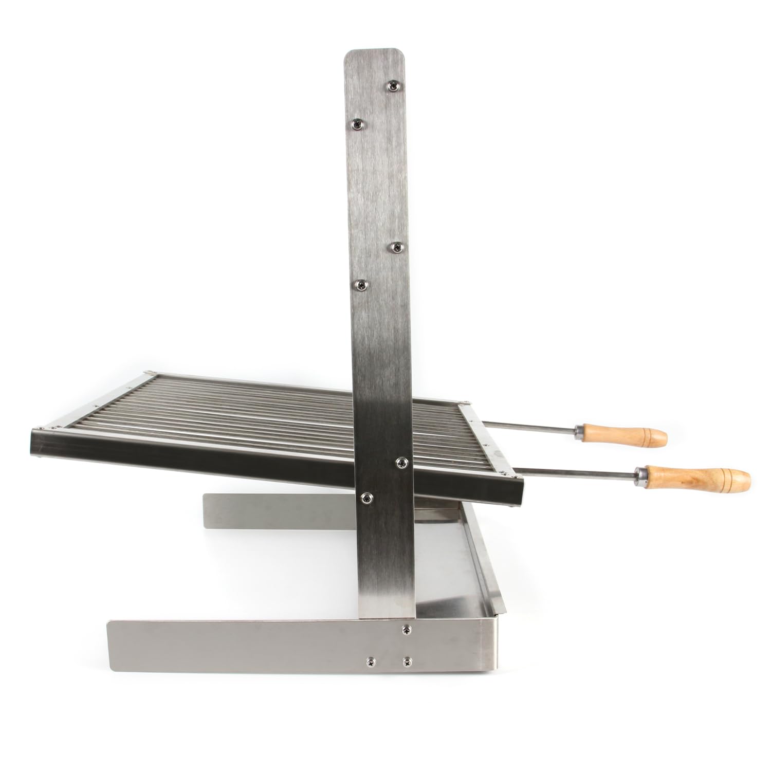 HORESTKIT stainless steel grate close-up highlights durable bars and even heat support.