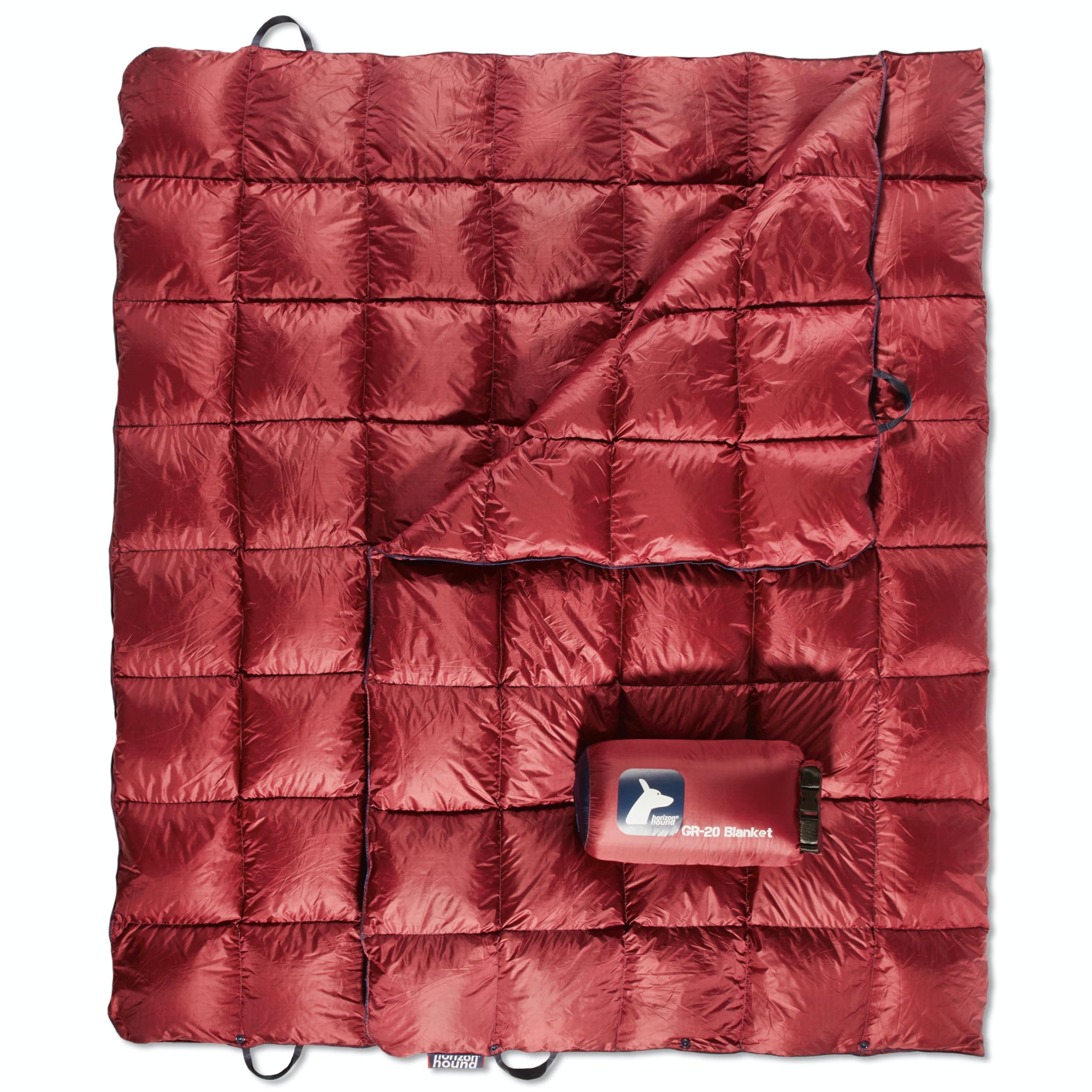 Horizon Hound GR-20 blanket in a compact packable form for travel