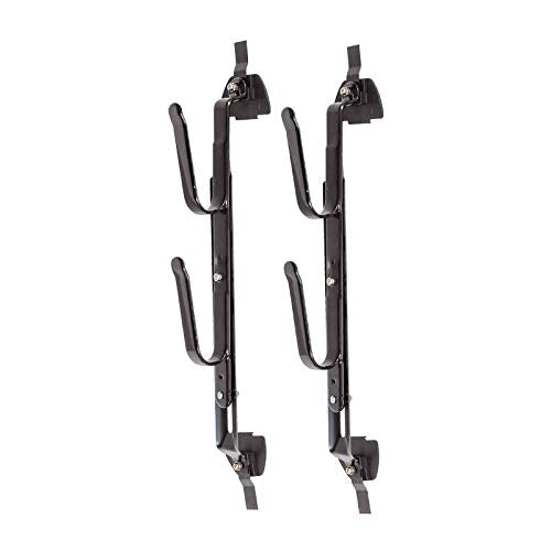 Horizontal dual gun rack features a secure two-piece system
