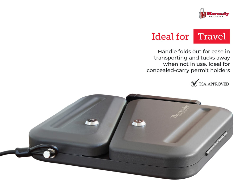 Keyed-alike locks with two barrel keys for Hornady lock box.