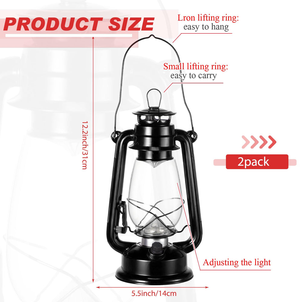 Hortsun lantern close-up showing dimmer switch for adjustable brightness.