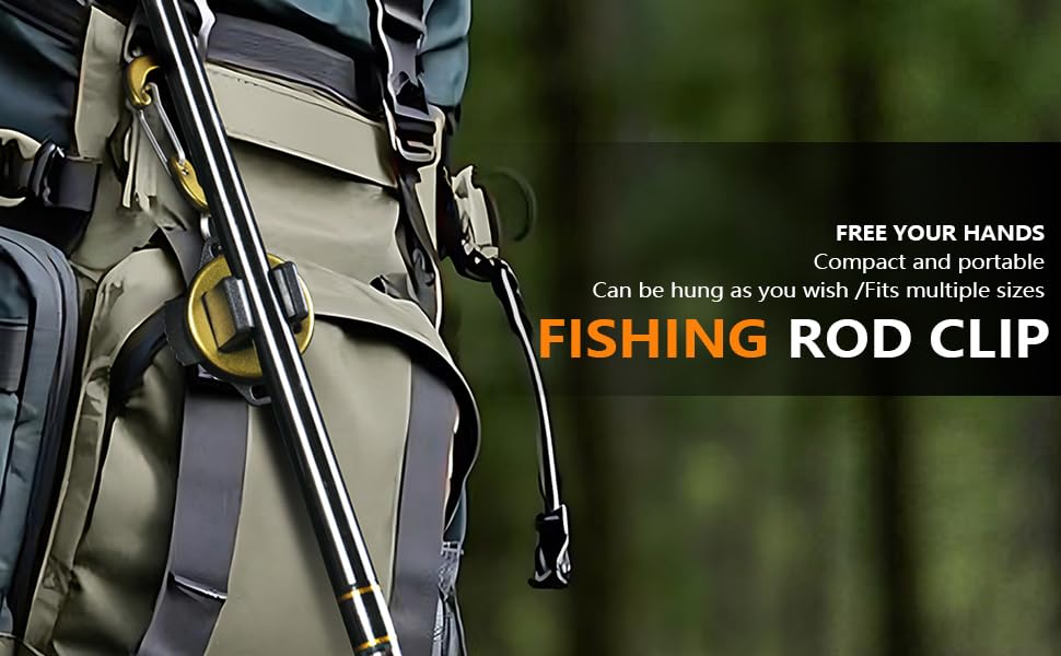 Olive green Hosenk rod clip with easy-in, easy-out mechanism
