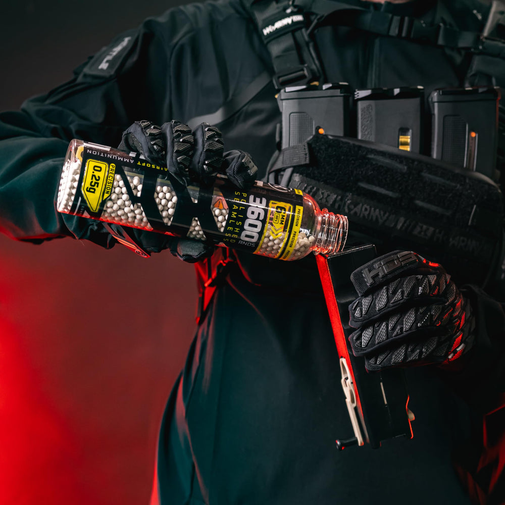 Hostile Airsoft BBs consistent flight path for reliable performance.