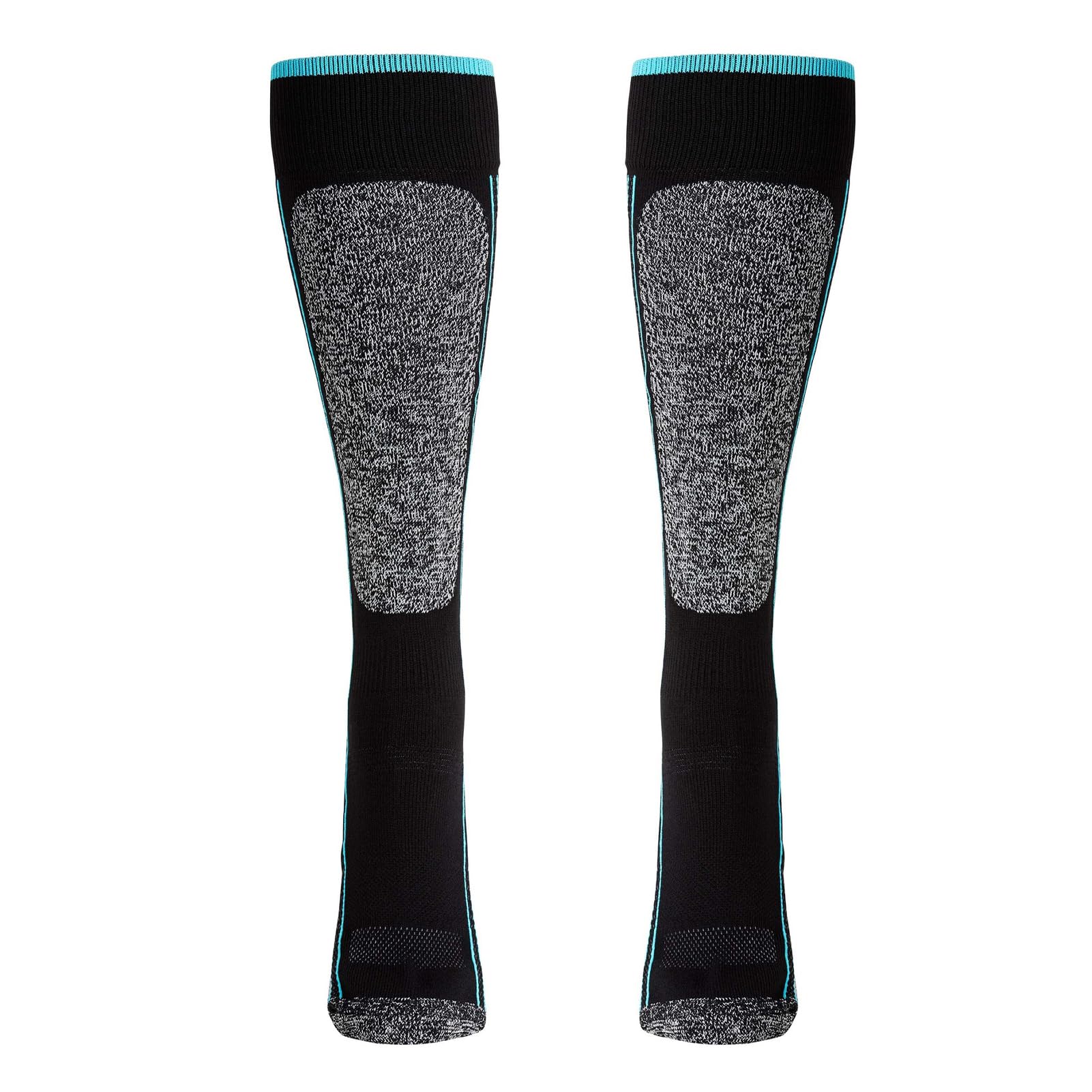Hot Chillys Women's Elite mid-volume sock cushion detail showing medium-volume fit and support.