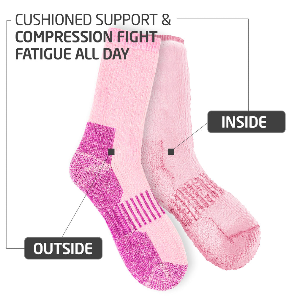 HOT FEET 4 Pack dries quickly and maintains warmth during outdoor work.