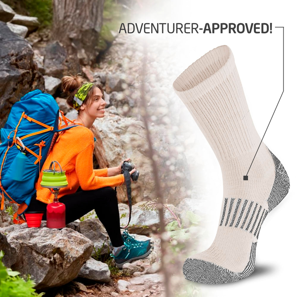 HOT FEET socks cushioned heel-toe add support for boots