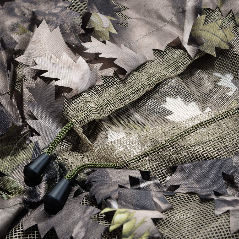 HOT SHOT camouflage leaf print showcasing 3D pattern for authentic concealment.