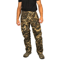 HOT SHOT men's flannel-lined camo pants front view for warmth and stealth.