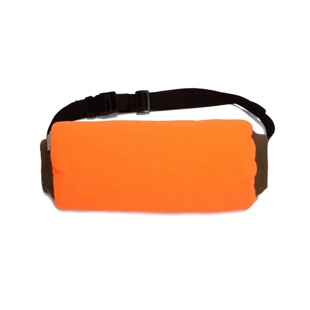 HOT SHOT Razorback blaze orange interior muff, back view, improves visibility in low light.