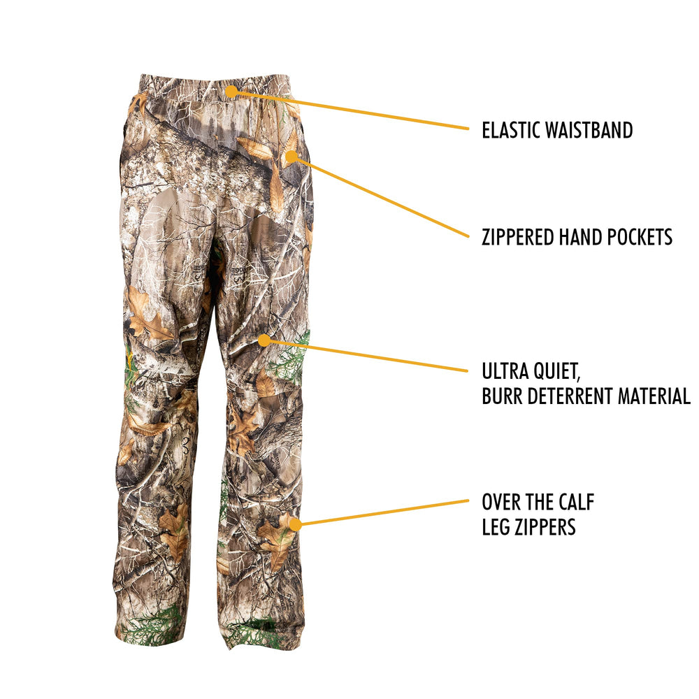 Hot Shot Realtree Edge back view shows durable camouflage in brush.