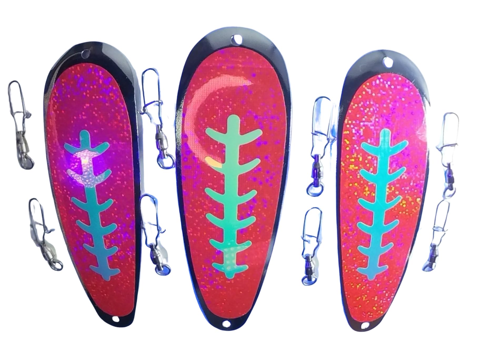 HOT UV Glow Kokanee Dodger Package display