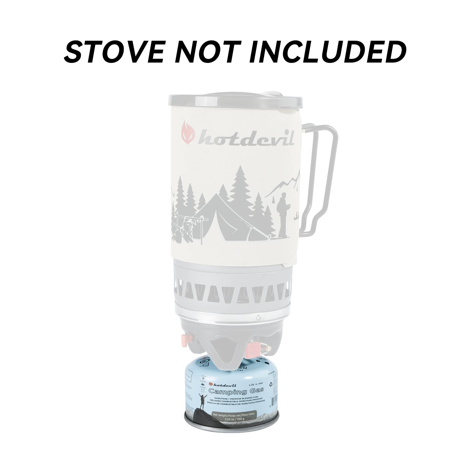 Hotdevil high vapor pressure provides steady flame as fuel depletes.