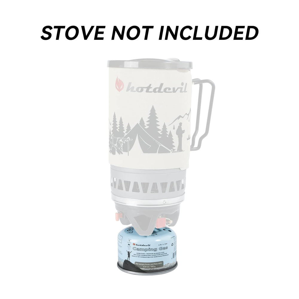 Hotdevil high vapor pressure provides steady flame as fuel depletes.