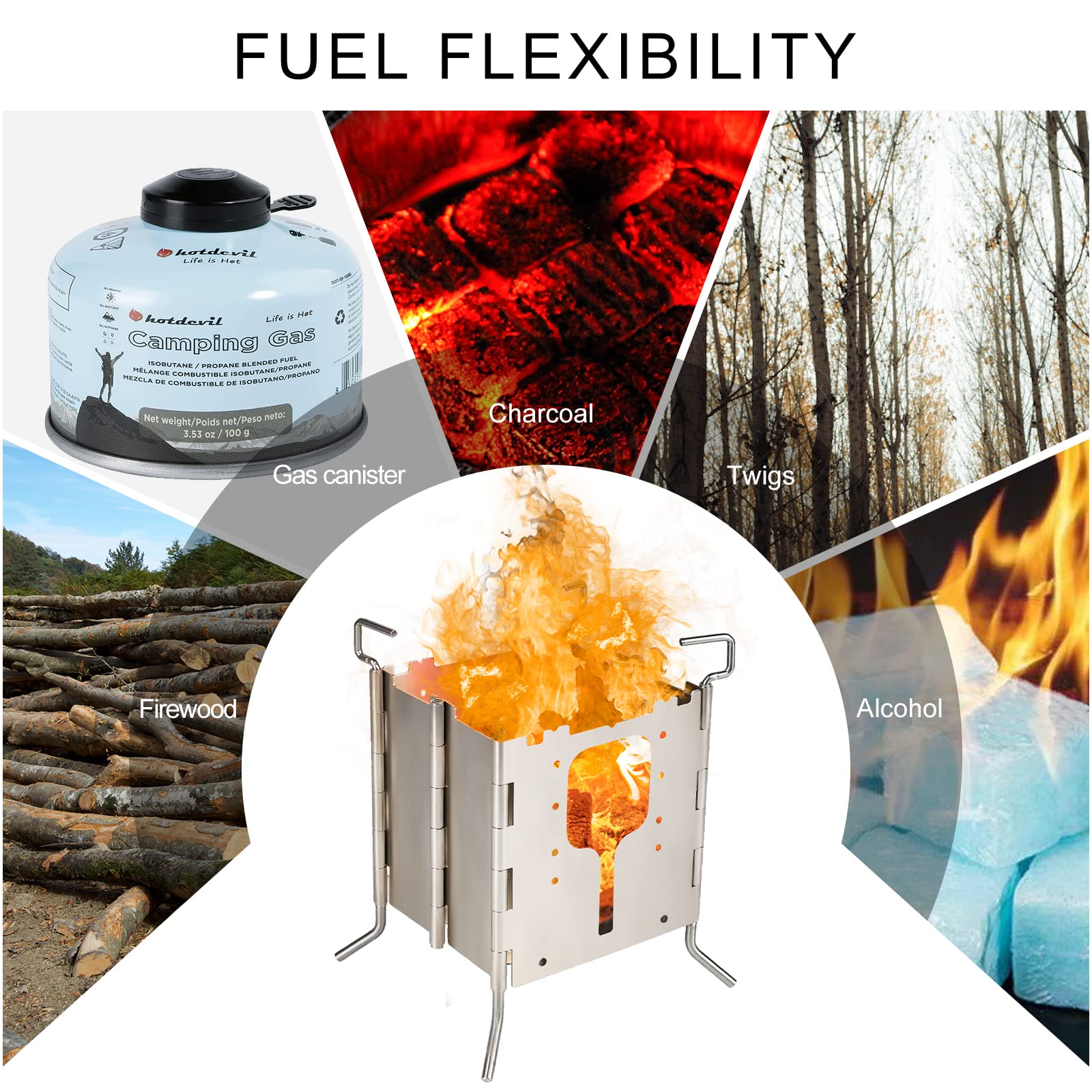 Hotdevil solo stove assembly shows quick setup in minutes.
