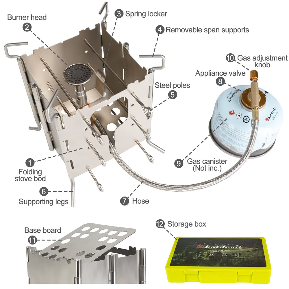 Hotdevil solo stove fuel-flexibility supports wood, ethanol, propane, and more.