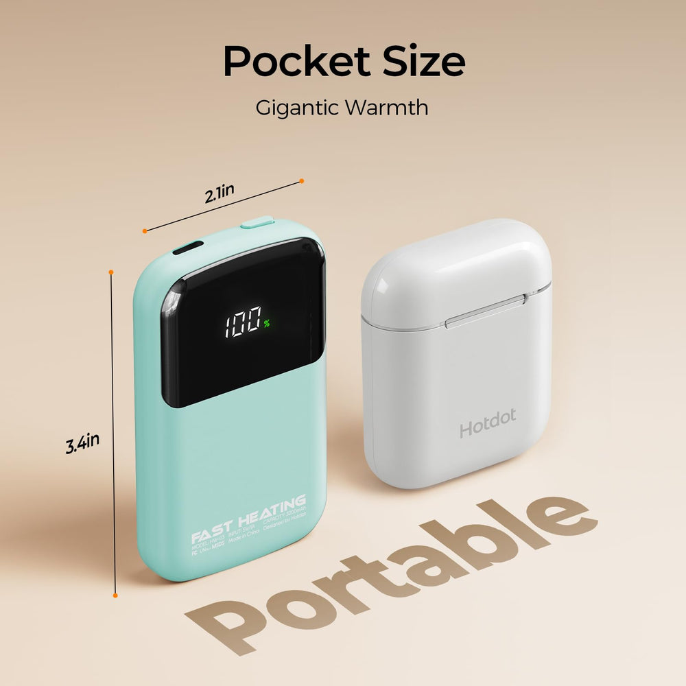 Hotdot AI Hand Warmers with included lanyard for quick access