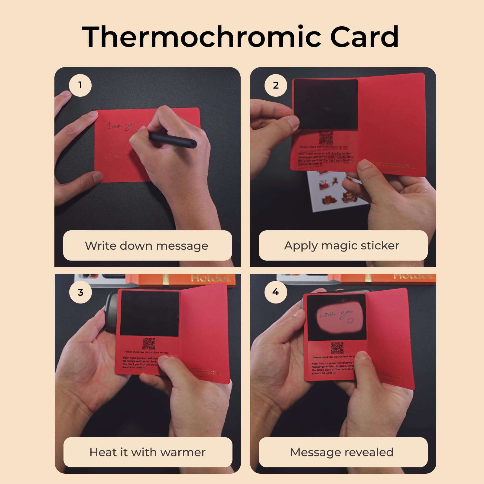 Hotdot Gift-Ready Thermo Card conveys personal touch for gifting occasions.