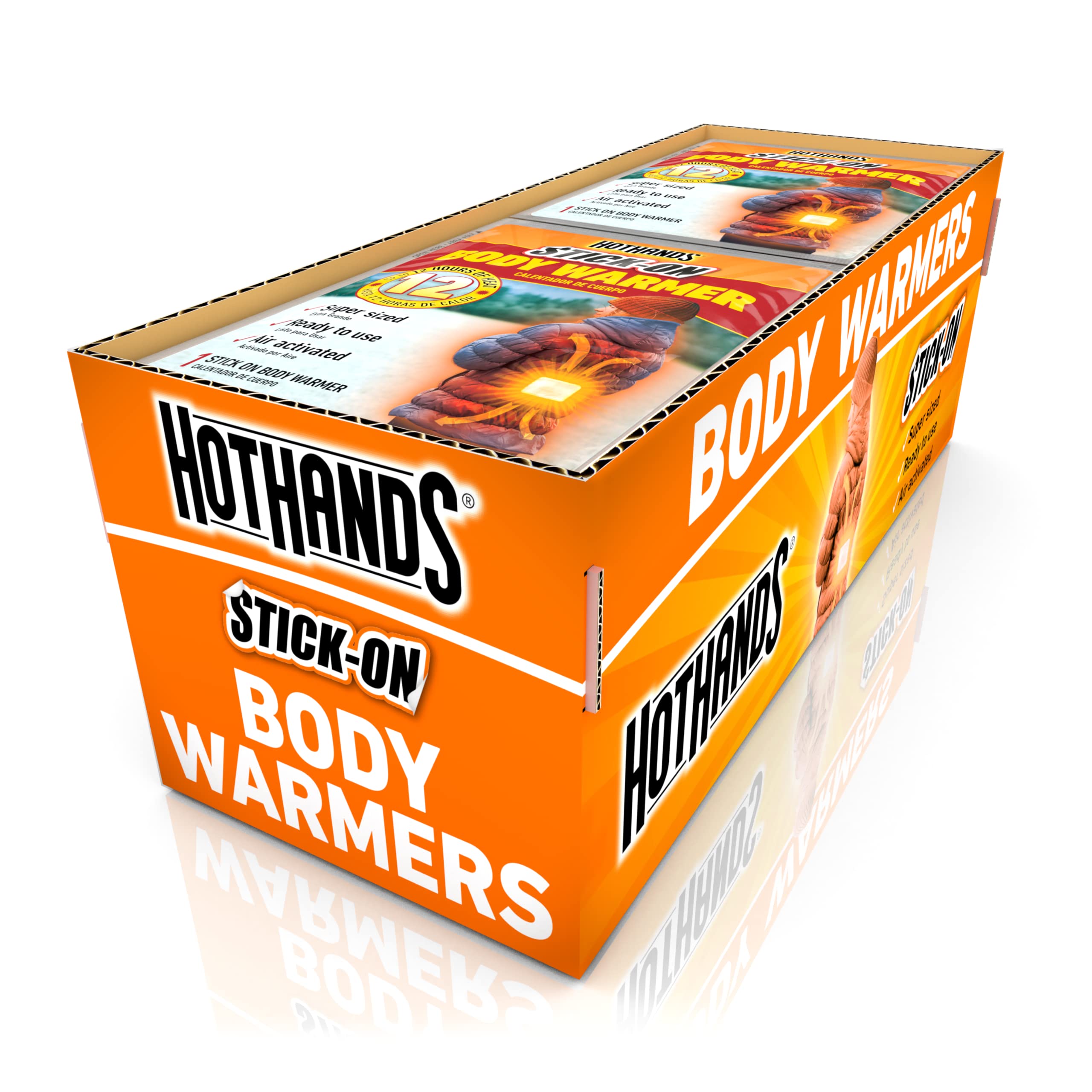 HotHands adhesive body warmer 40-count pack for portable warmth during outdoor activities