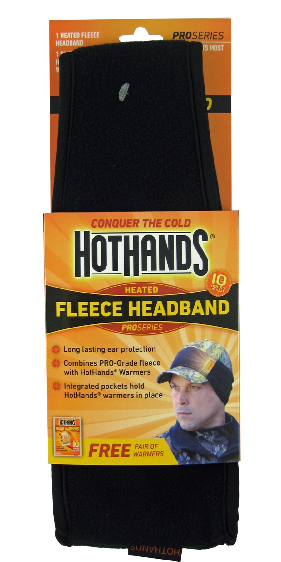 HotHands Heatmax headband in black, cozy warmth for outdoor activities