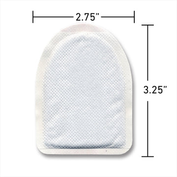 HotHands toe warmers adhesive stays put under socks.
