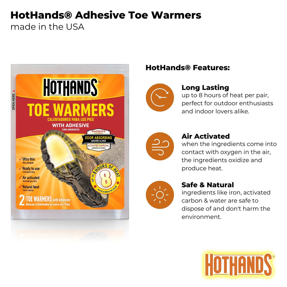 HotHands toe warmers after use being disposed with regular trash