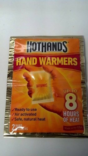 HotHands two hand warmers provide up to eight hours of safe, convenient heat for chilly outdoor activities.