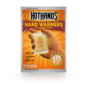HotHands warmth lasting up to 10–18 hours