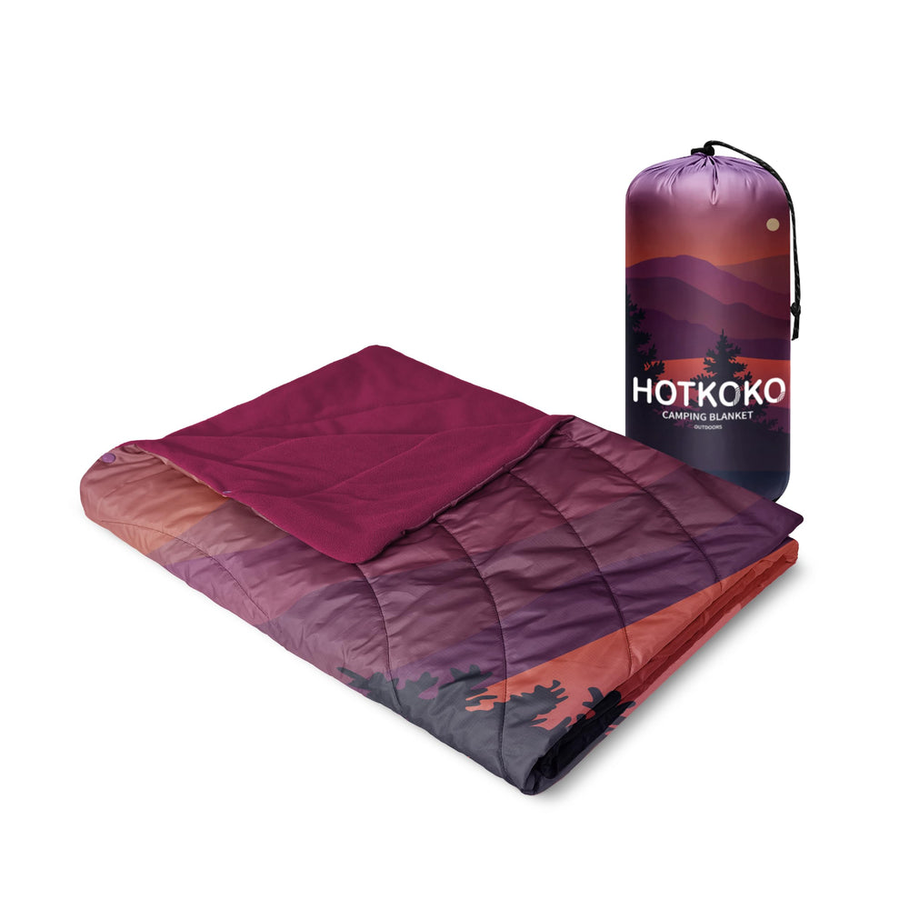 hotkoko blanket 56x75 inches covers enough for sports, picnics, camping