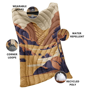 hotkoko camping blanket compact and lightweight for backpacking