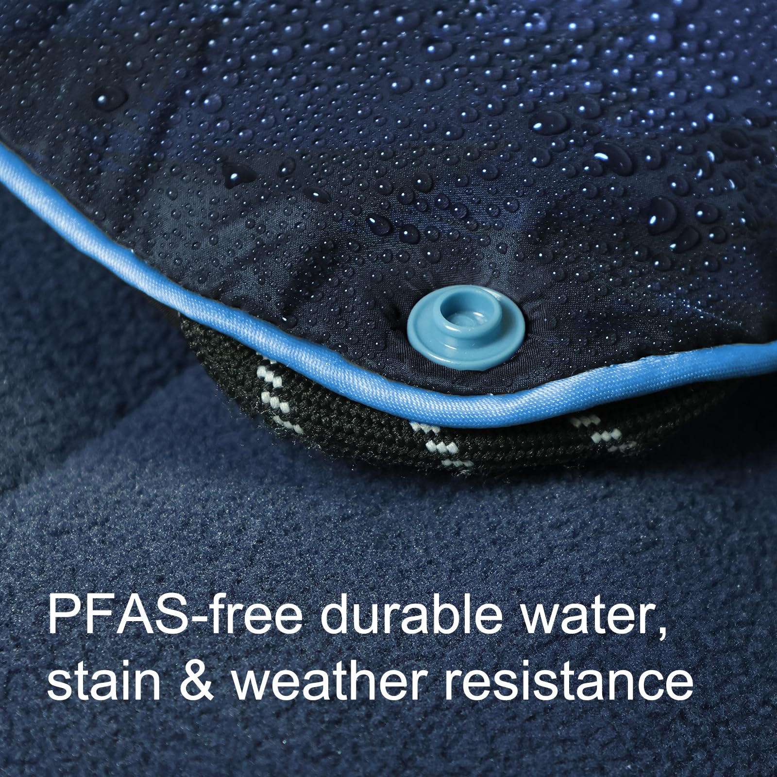 Hotkoko camping blanket waterproof coating resists dust, sand, and spills outdoors.