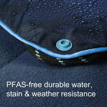 Hotkoko camping blanket waterproof coating resists dust, sand, and spills outdoors.