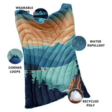 hotkoko camping blanket waterproof coating helps resist dust and spills