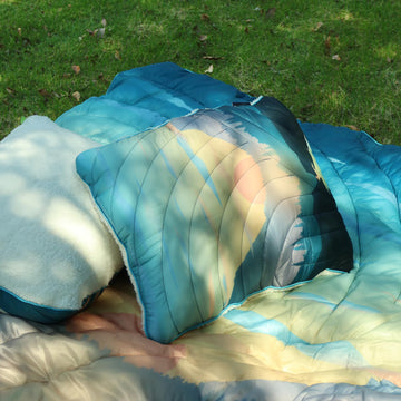 Hotkoko camping pillow compact and lightweight design ideal for backpackers.