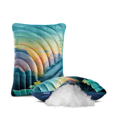 hotkoko camping pillow folded compact-size ready for backpacking trips