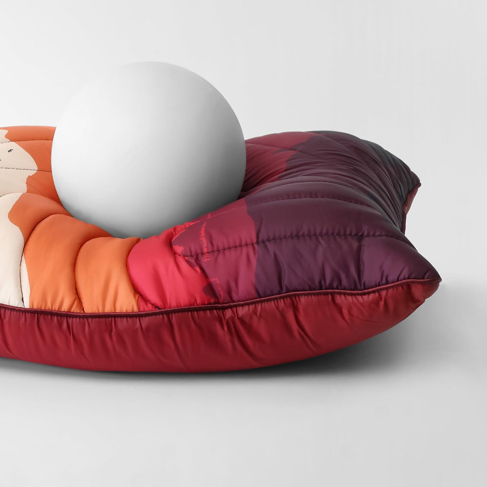 Hotkoko camping pillow lightweight design eases packing.