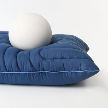 Hotkoko camping pillow water-dust-resistant-fabric keeps the pillow clean outdoors.