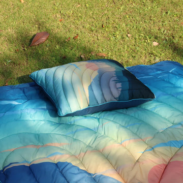 hotkoko camping pillow with waterproof coating resists dust and sand during outdoor use